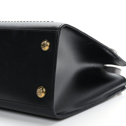Louis Vuitton Calfskin Monogram City Steamer MM Black White 8 of 8