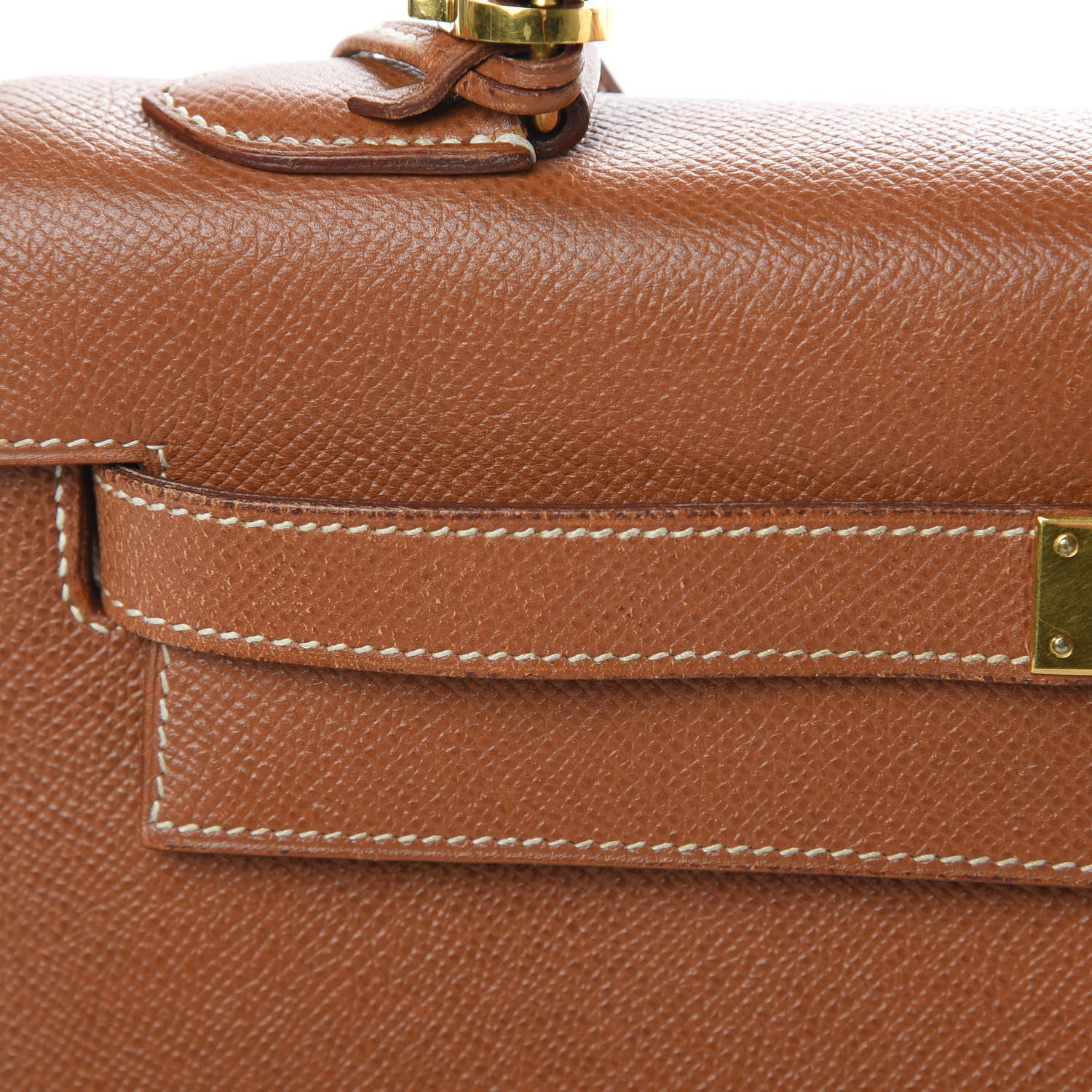 Hermes Courchevel Kelly Sellier 32 Gold 15 of 19