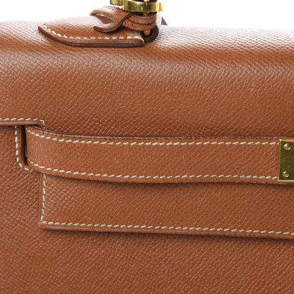 Hermes Courchevel Kelly Sellier 32 Gold 15 of 19