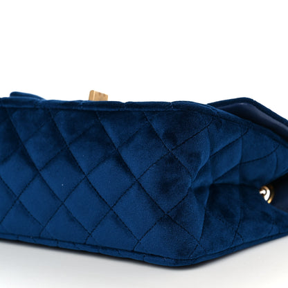 Chanel Velvet Quilted Mini 2.55 Reissue Flap Blue 8 of 8