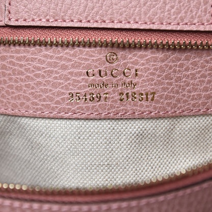 Gucci Dollar Calfskin Medium Swing Tote Grey Field Soft Pink 6 of 12
