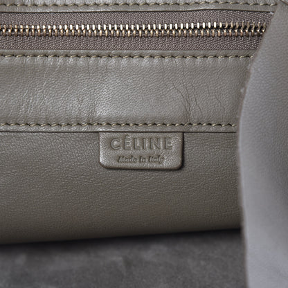 Celine Lambskin Horizontal Cabas Grey 6 of 13