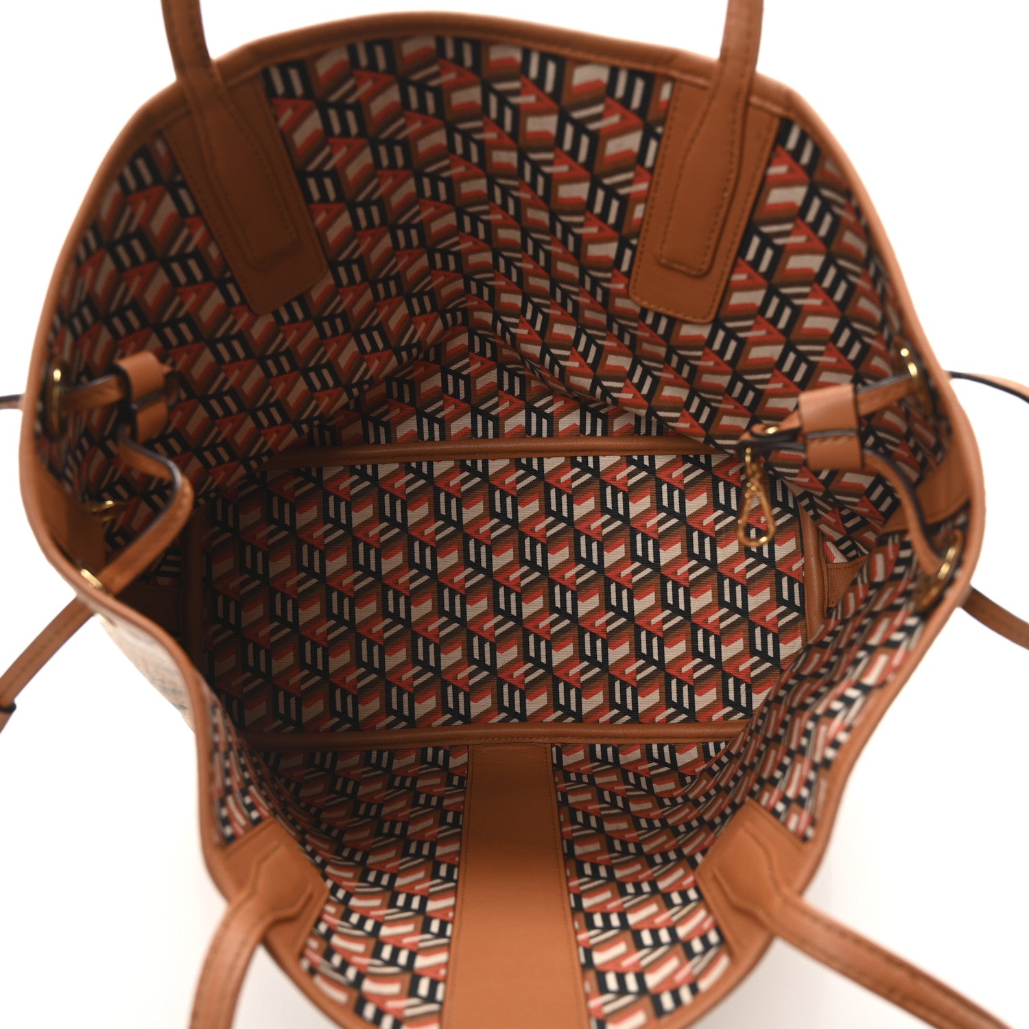 Gucci Visetos Small Liz Reversible Shopper Tote Cognac Cognac 6 of 17