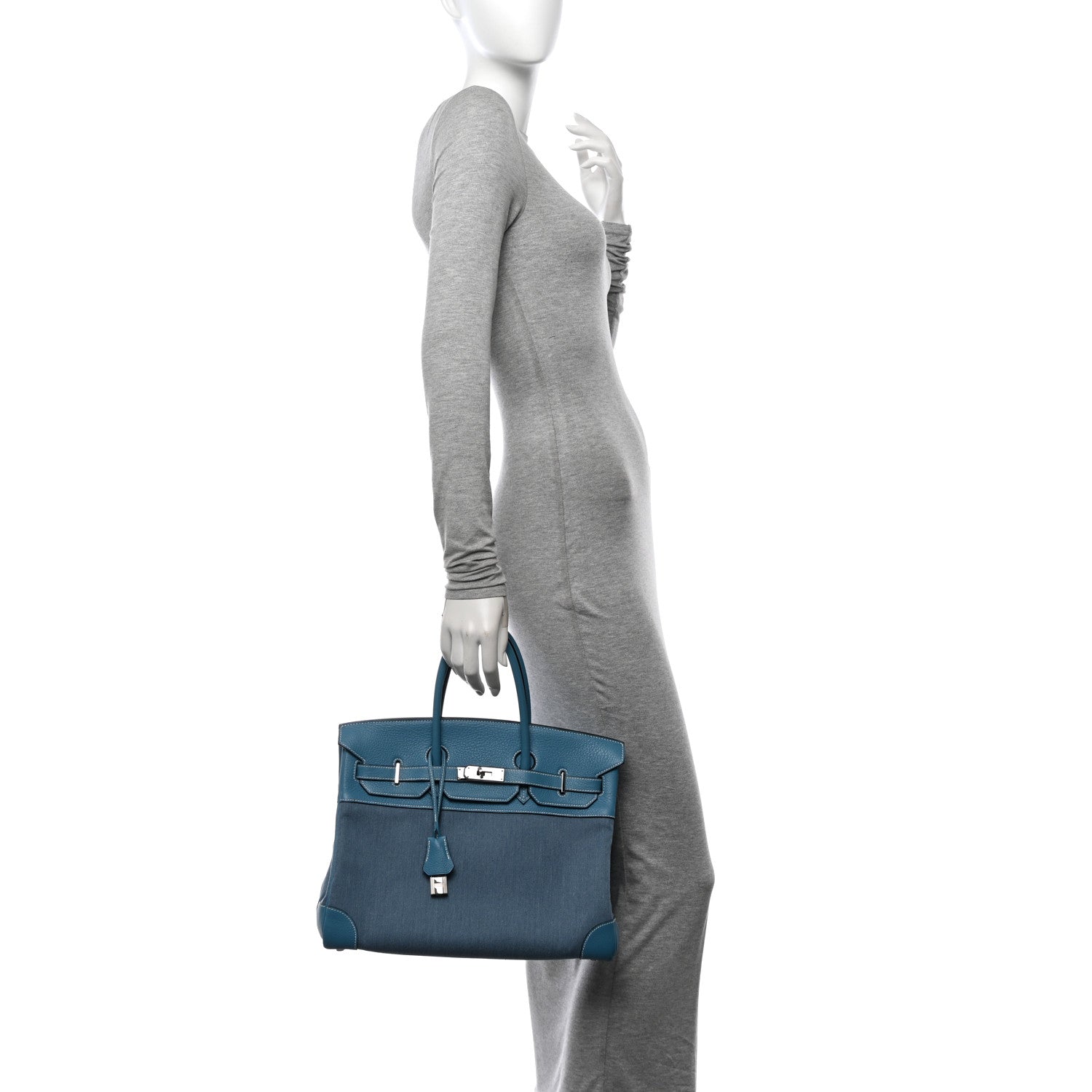 Hermes Denim Togo Birkin 35 Bleu Jean 2 of 13