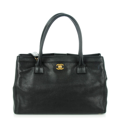 Chanel Calfskin Cerf Executive Shopper Tote Black 1 of 7