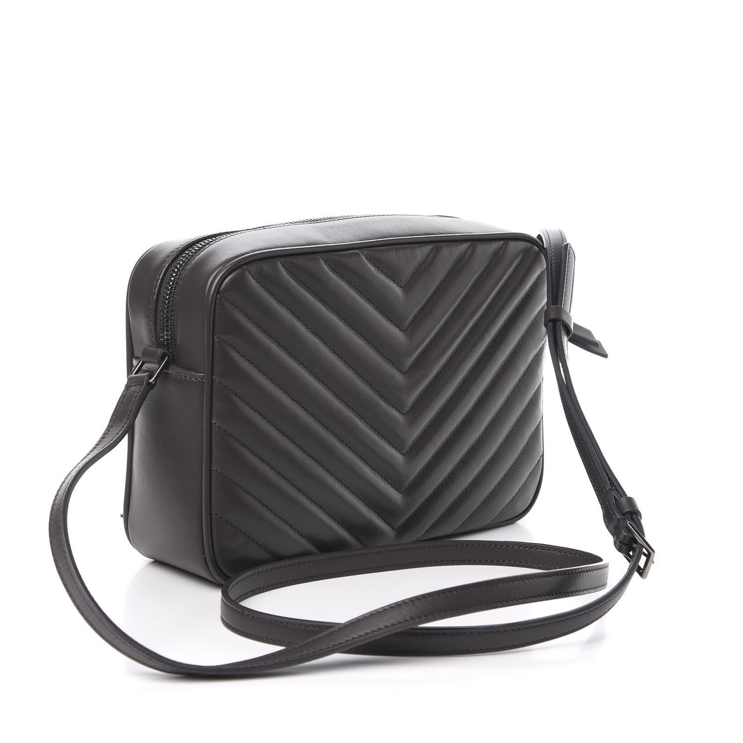Calfskin Matelasse Monogram Lou Camera Bag Asphalt