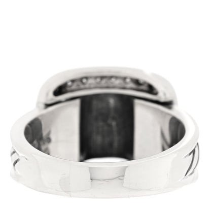 David Yurman Sterling Silver Diamond Buckle Ring 63 10.25 3 of 4
