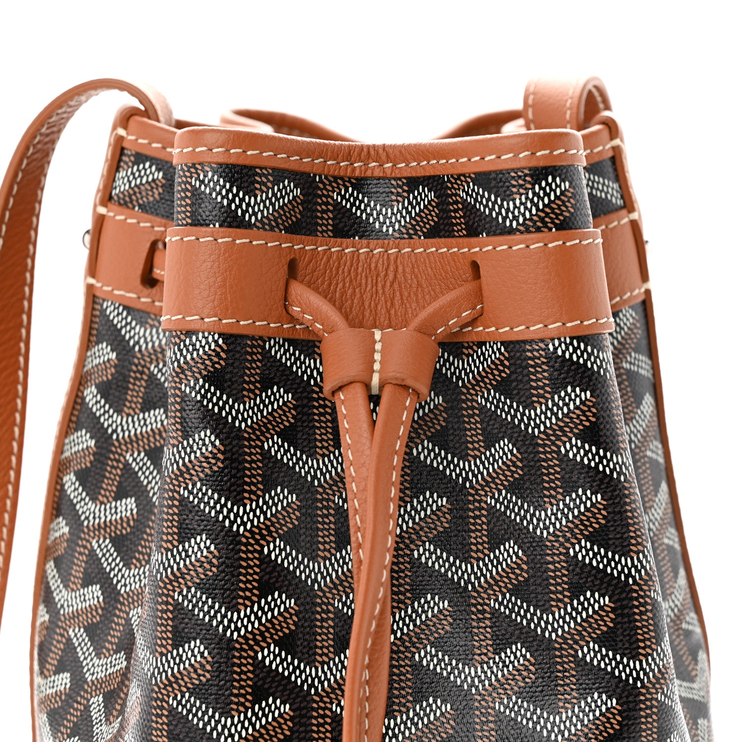 Goyard Goyardine Petit Flot Bucket Bag PM Black Gold 7 of 9