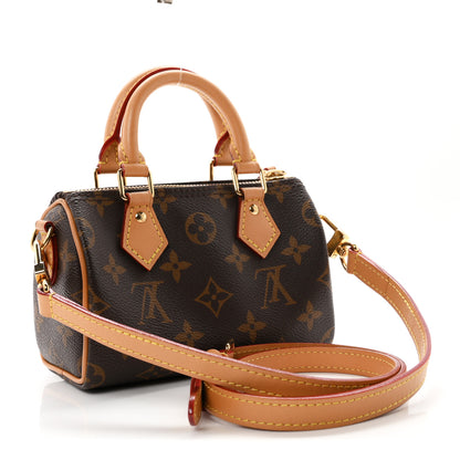 Louis Vuitton Monogram Nano Speedy Bandouliere 2 of 9