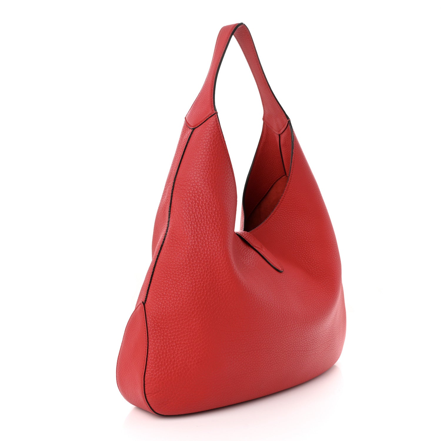 Gucci Soft Grained Calfskin Large Jackie Hobo Hibiscus Red 4 of 11