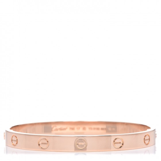 18K Pink Gold LOVE Bracelet 17