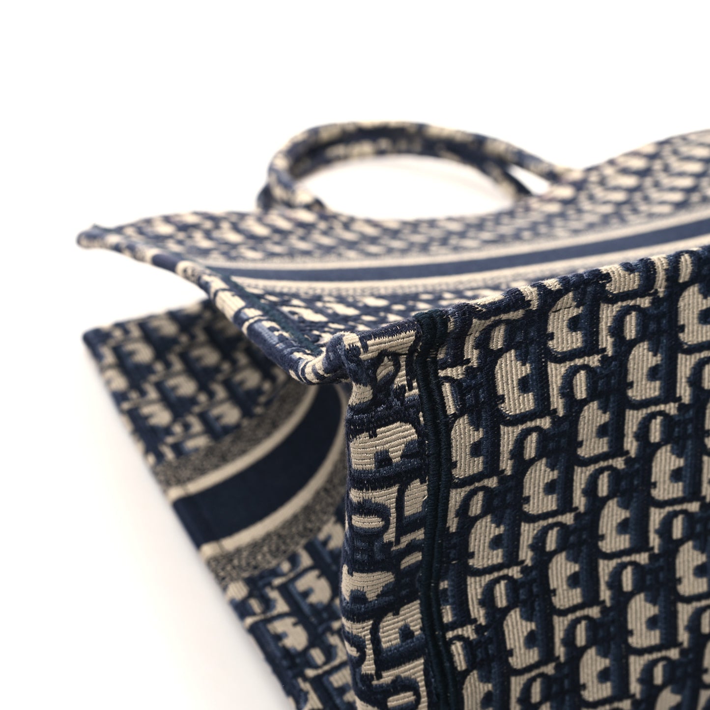 Oblique Large Book Tote Blue Multicolor