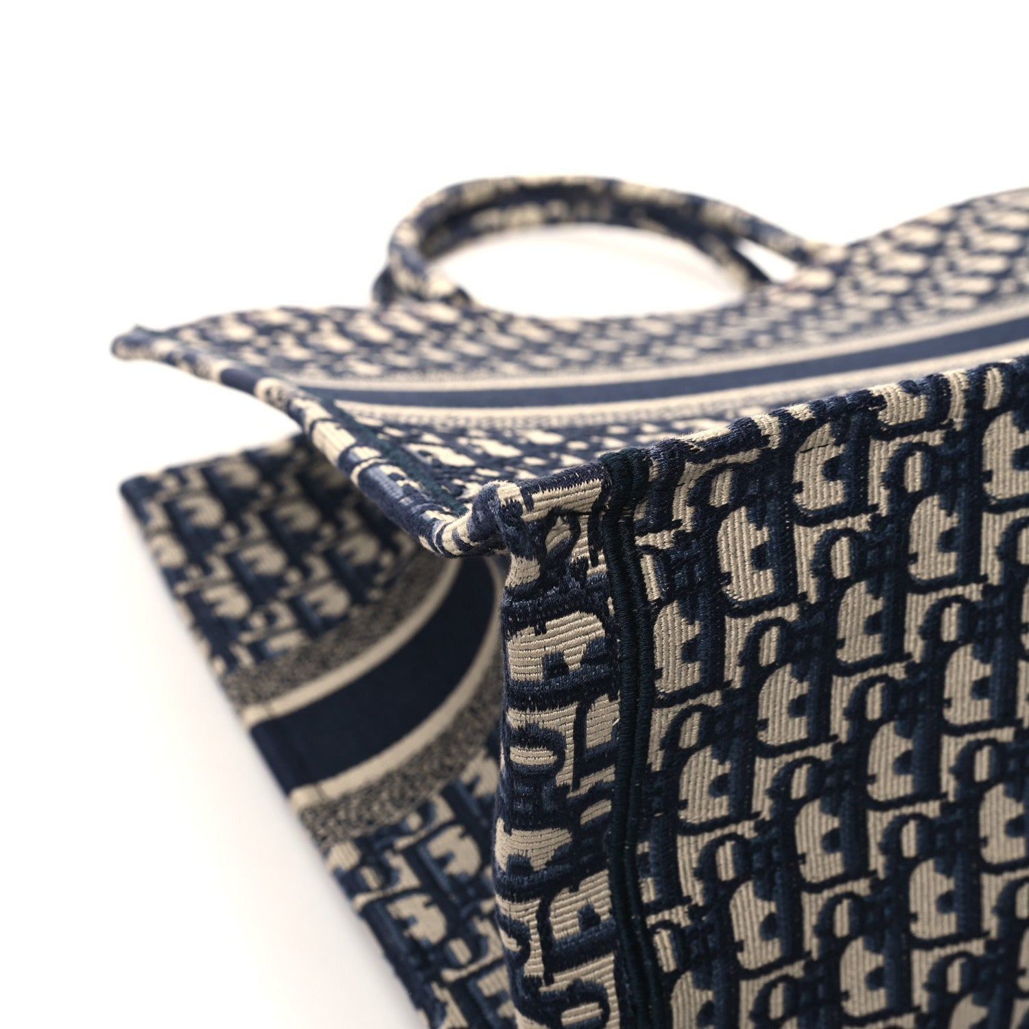 Christian Dior Oblique Large Book Tote Blue Multicolor 11 of 14