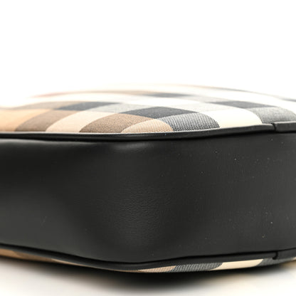 Burberry Canvas Super Exploded Check Vertical Paddy Camera Bag Taupe Brown 8 of 9