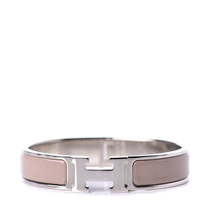 Hermes Enamel Narrow Clic Clac H Bracelet PM Marron Glace 1 of 4