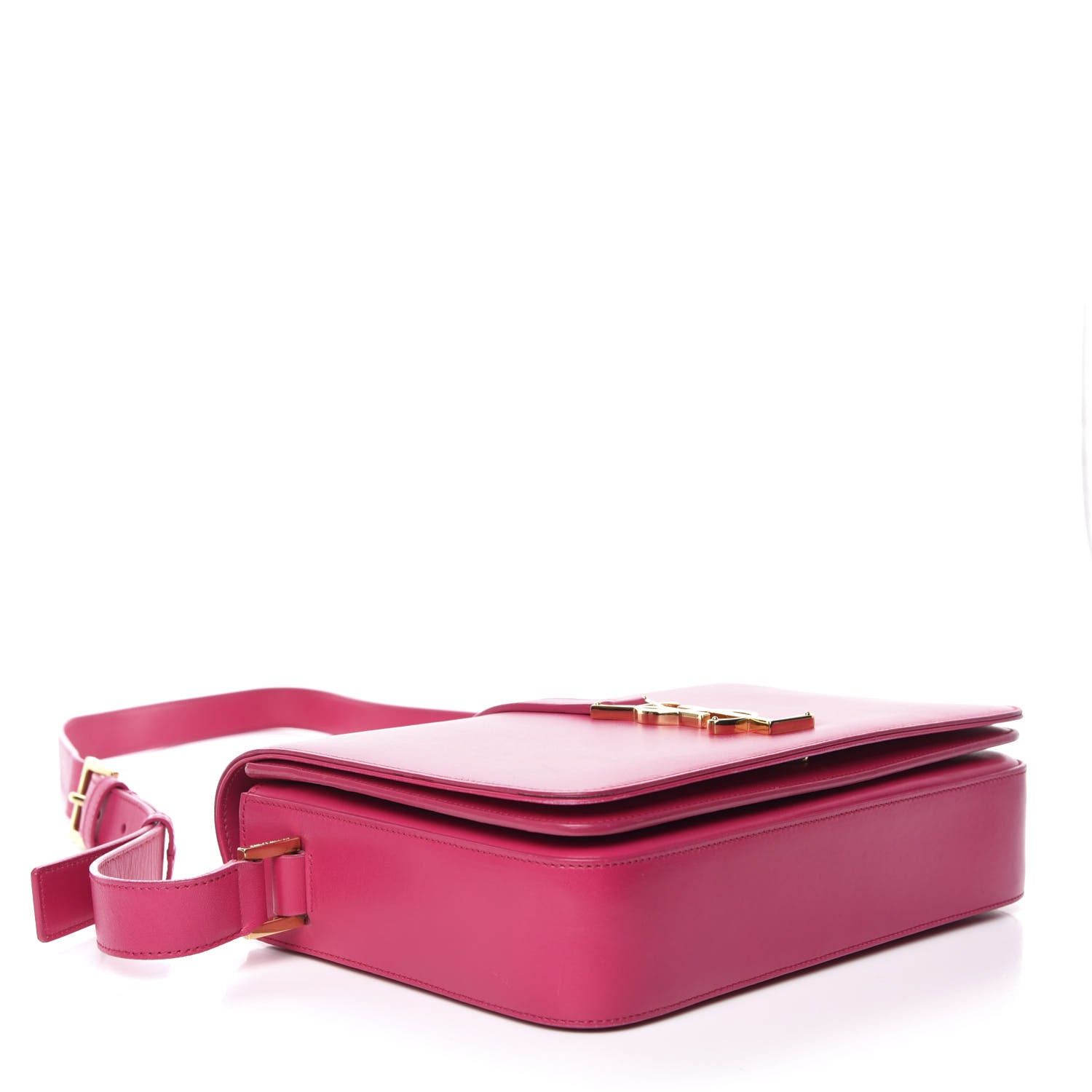 Saint Laurent Smooth Calfskin Medium Classic Monogram Universite Bag Fuchsia 3 of 10