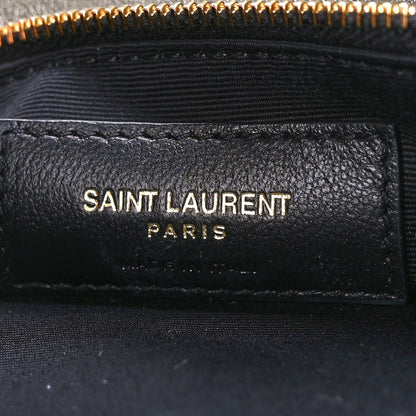 Saint Laurent Lambskin Quilted Mini Becky Chain Bag Grey Kaki 7 of 12