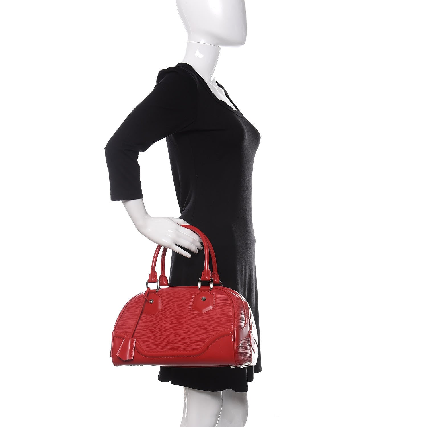 Louis Vuitton Epi Bowling Montaigne PM Rouge 2 of 9