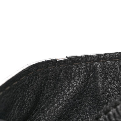 Prada Vitello Daino Embossed Logo Hobo Black 13 of 13