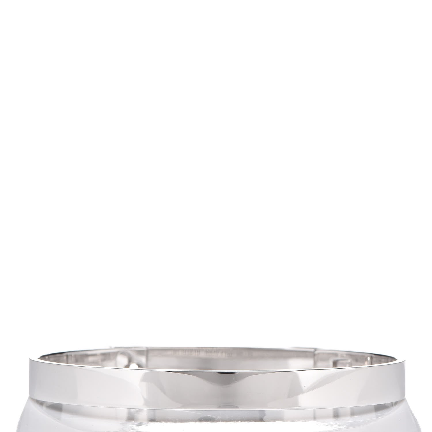 Hermes 18K White Gold Diamond PM Collier De Chien Bracelet SH 3 of 5