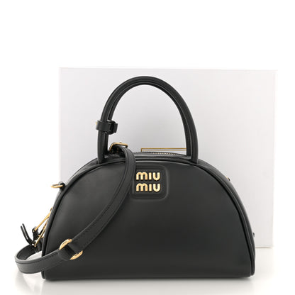 Miu Miu Soft Calf Small Top Handle Bag Black 12 of 12