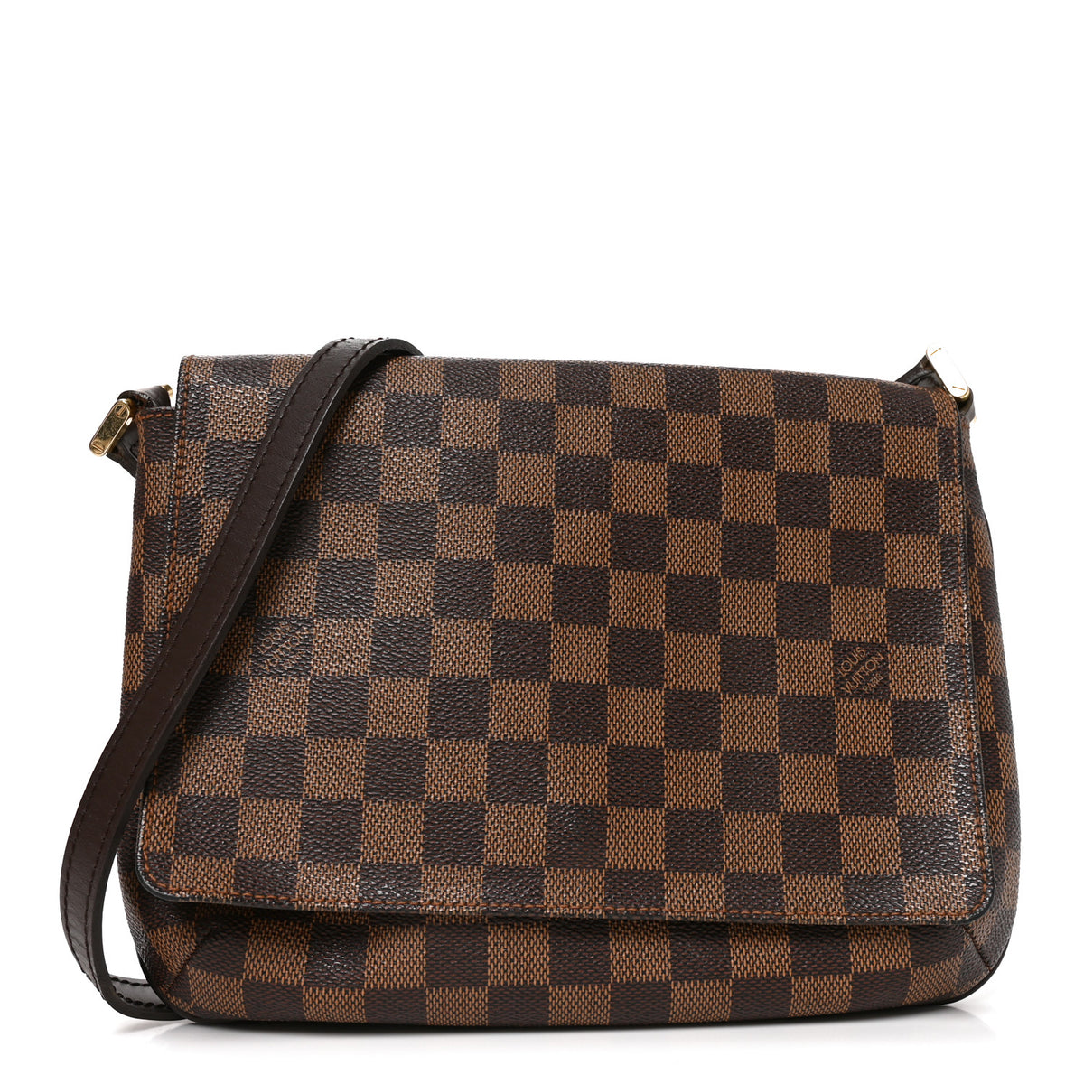 Damier Ebene Musette Tango Long Strap