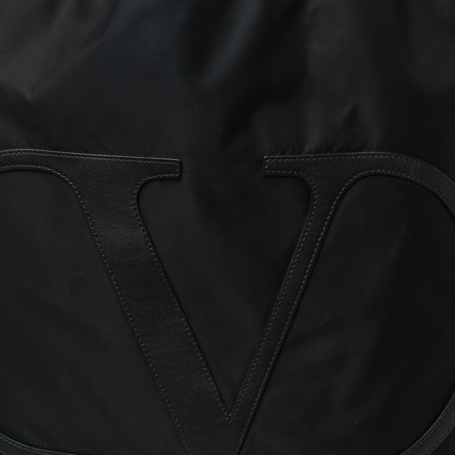 Valentino Garavani Nylon VLogo Drawstring Backpack Black 8 of 10