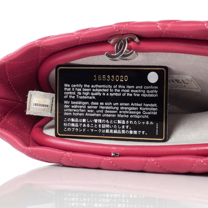 Chanel Lambskin Quilted Clutch Pink 7 of 10
