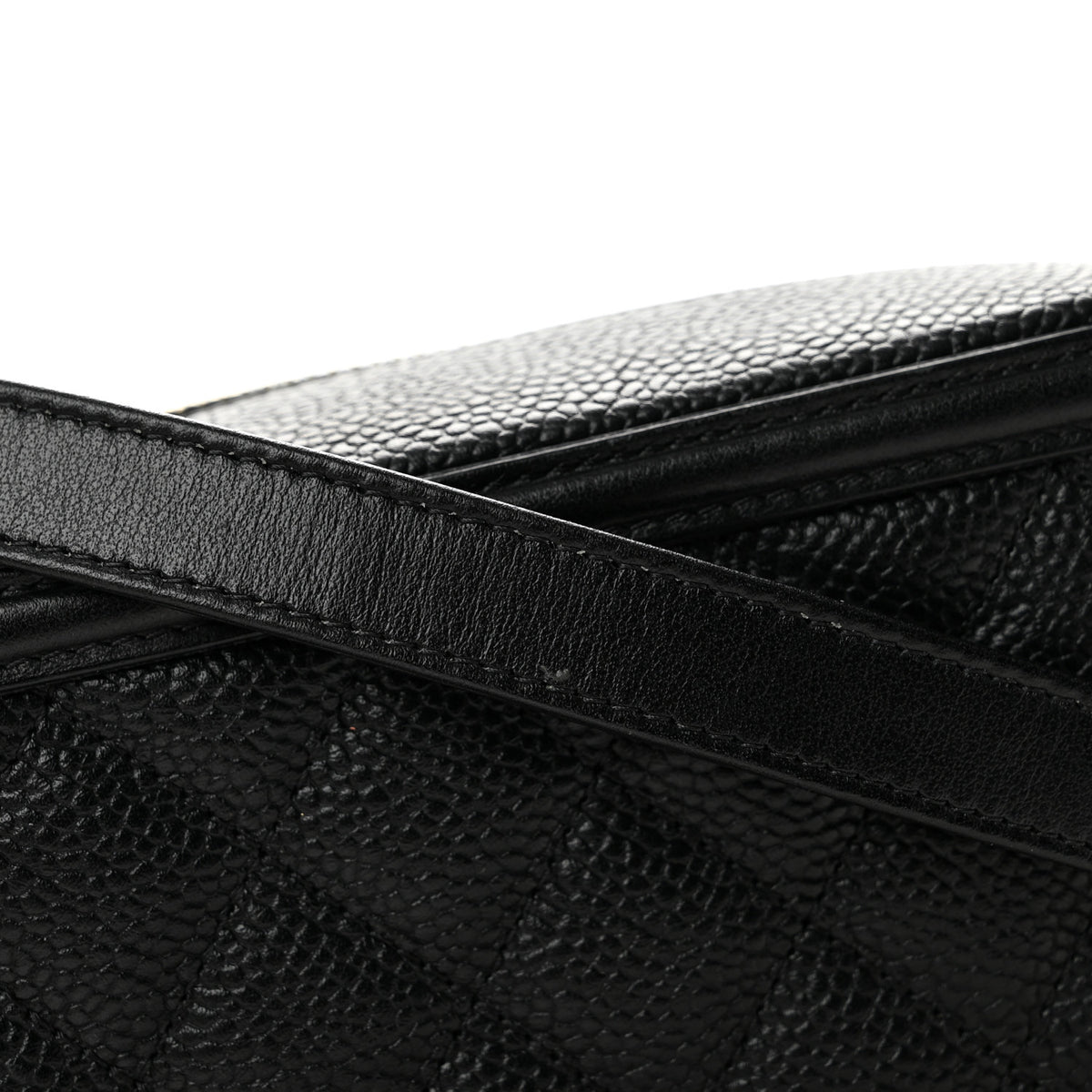 Chanel Caviar Quilted CC Filigree Vanity Clutch With Chain Black 11 of 12