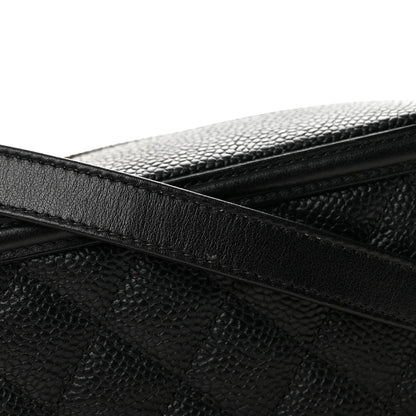 Chanel Caviar Quilted CC Filigree Vanity Clutch With Chain Black 11 of 12
