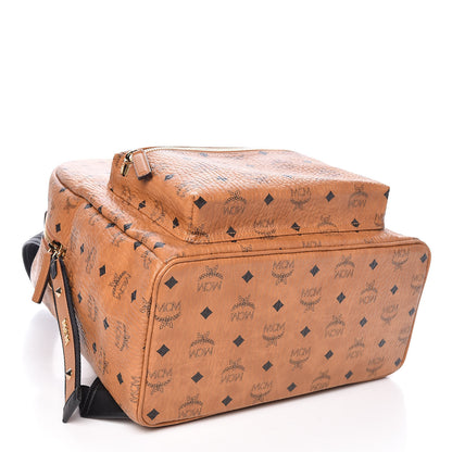 MCM Visetos Medium Stark Backpack Cognac 4 of 9