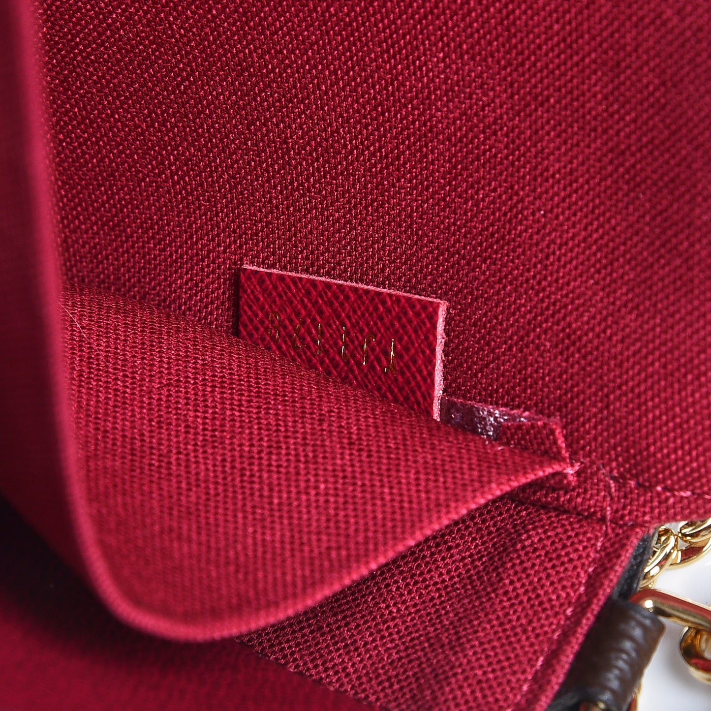 Monogram Pochette Felicie Chain Wallet Fuchsia
