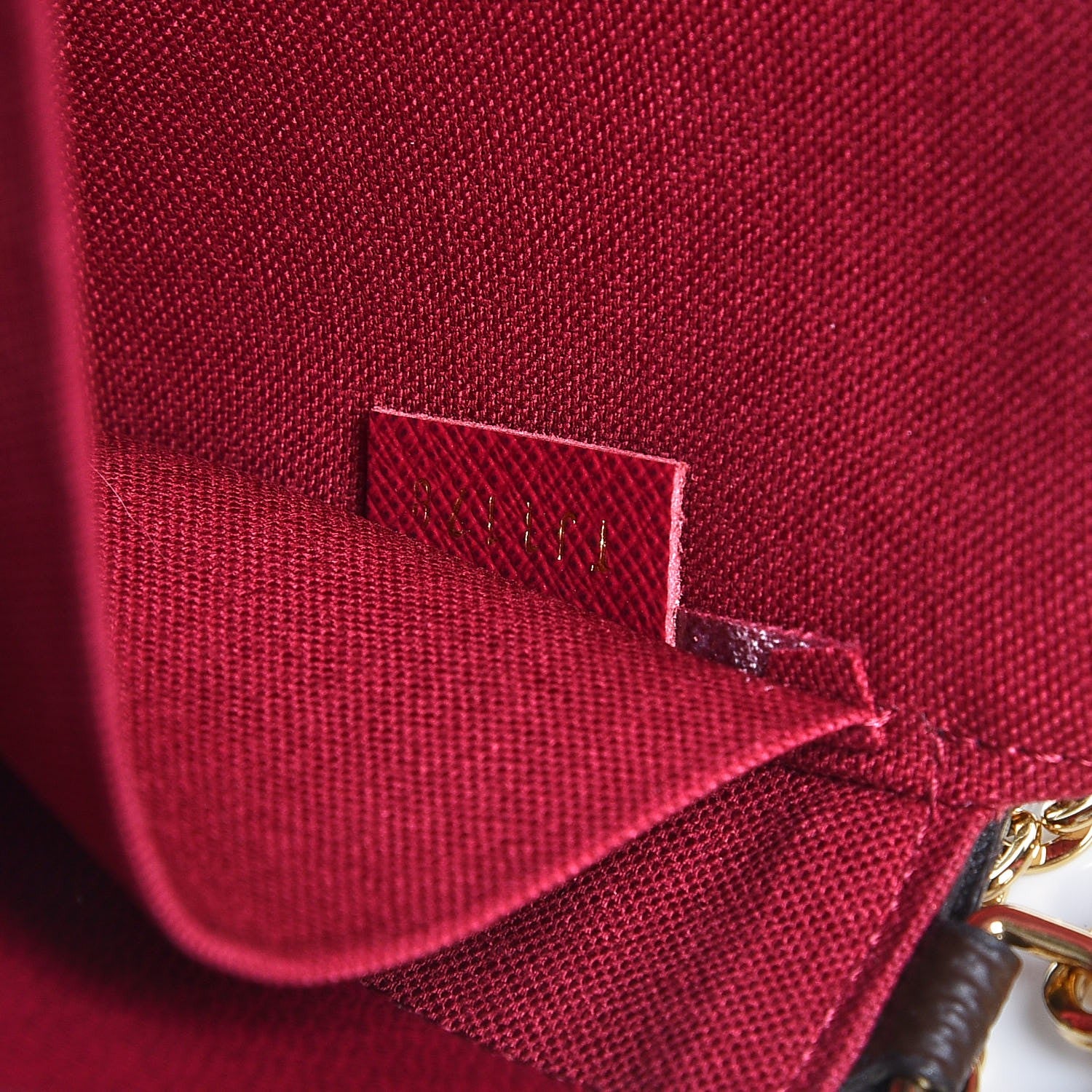 Louis Vuitton Monogram Pochette Felicie Chain Wallet Fuchsia 7 of 10