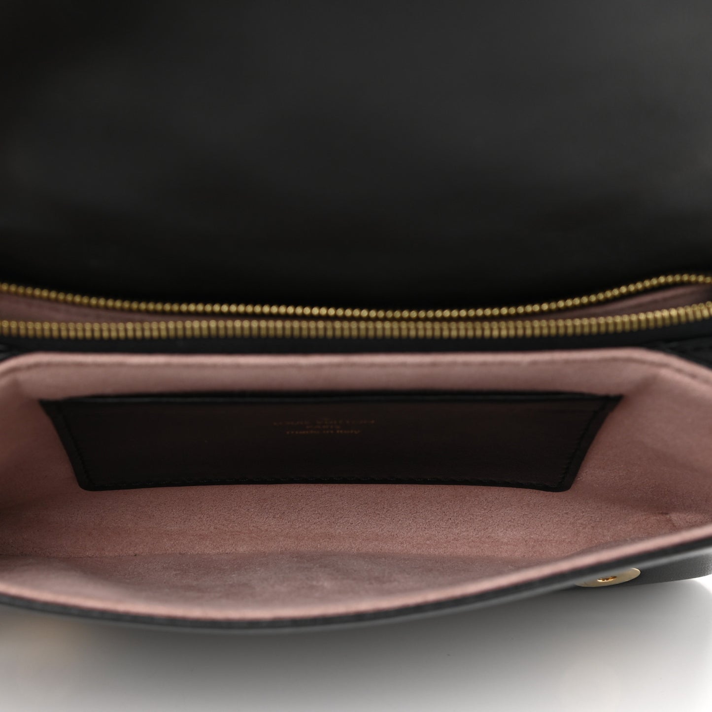 Lambskin Embossed Monogram Pochette Coussin Black