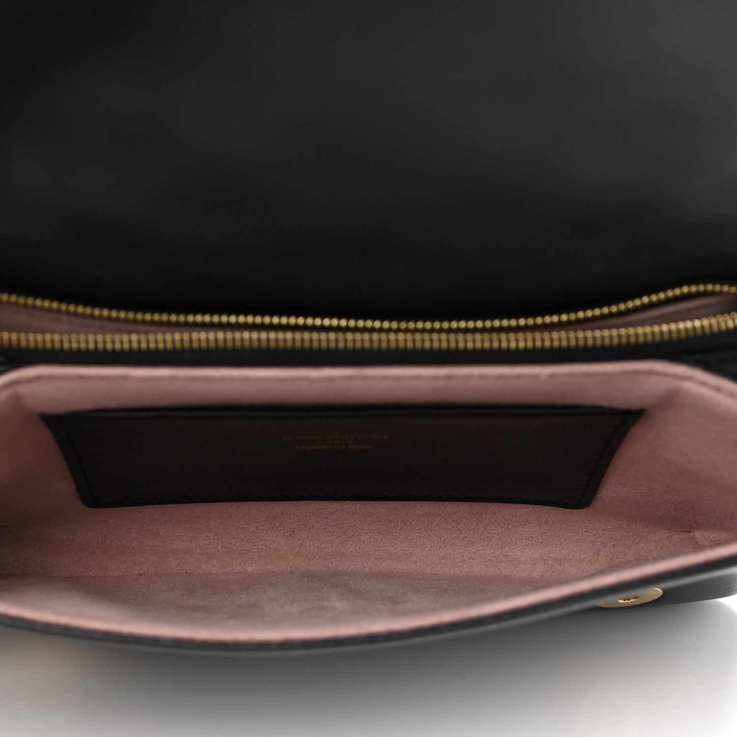 Louis Vuitton Lambskin Embossed Monogram Pochette Coussin Black 5 of 10