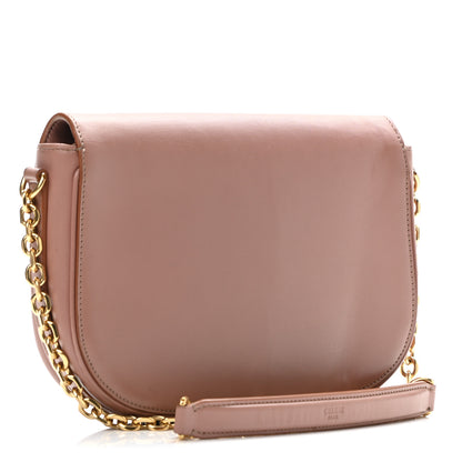 Celine Shiny Calfskin Medium Chain Maillon Triomphe Antique Rose 2 of 9