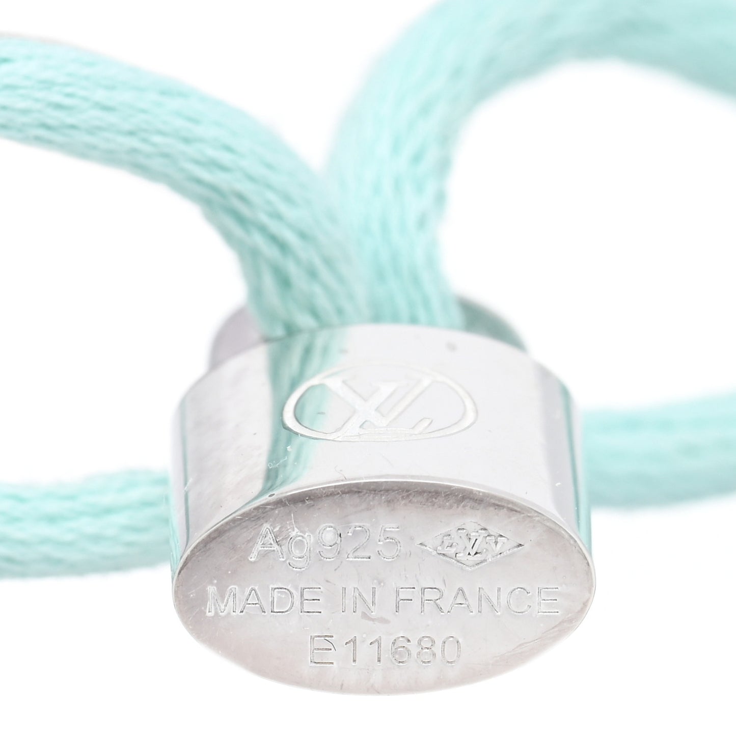 X UNICEF Sterling Silver Lockit Bracelet Light Blue