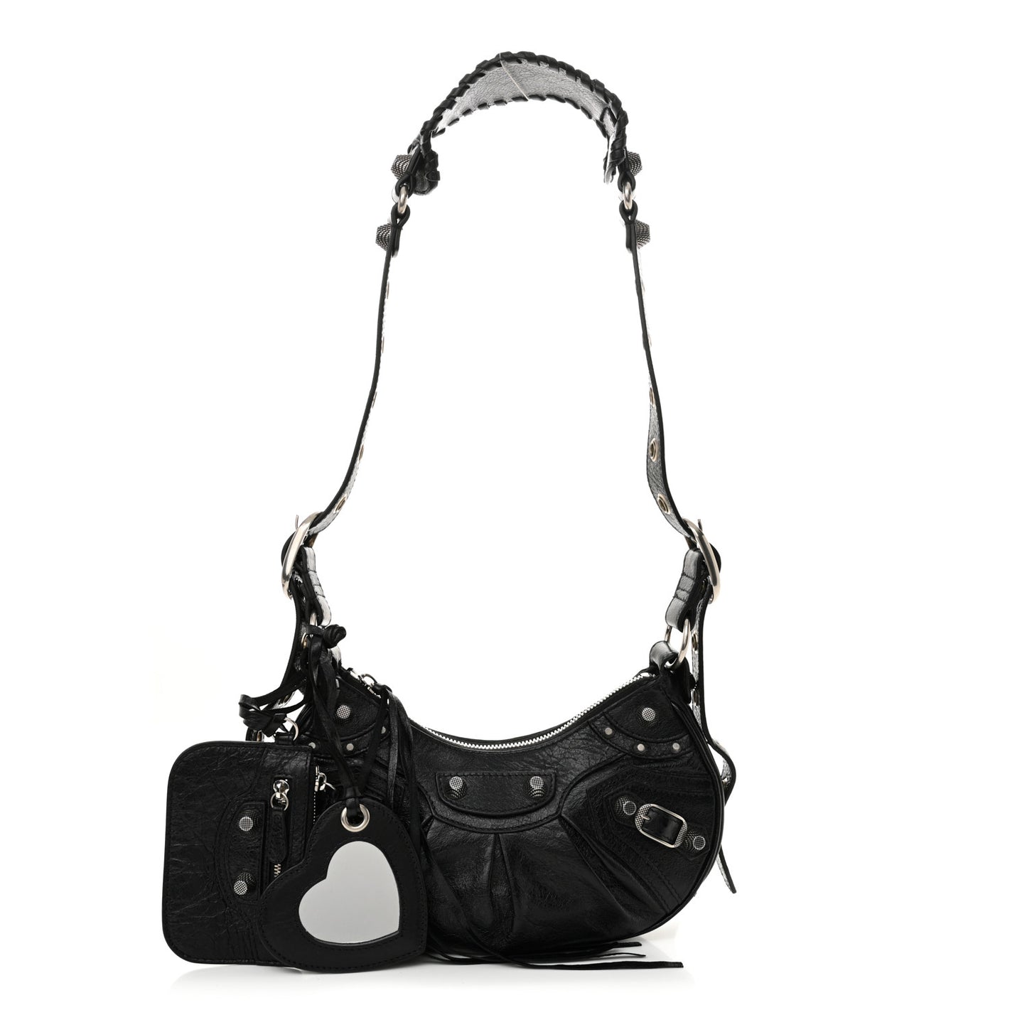 Agneau Arena Le Cagole Shoulder Bag XS Black