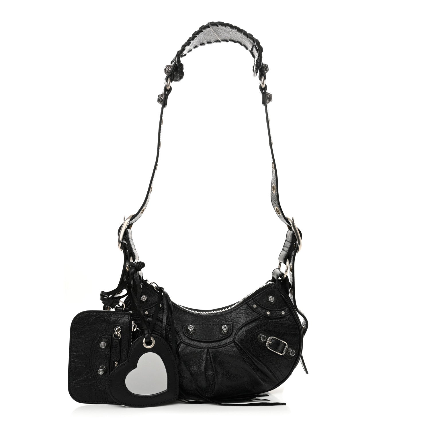 Balenciaga Agneau Arena Le Cagole Shoulder Bag XS Black 3 of 11