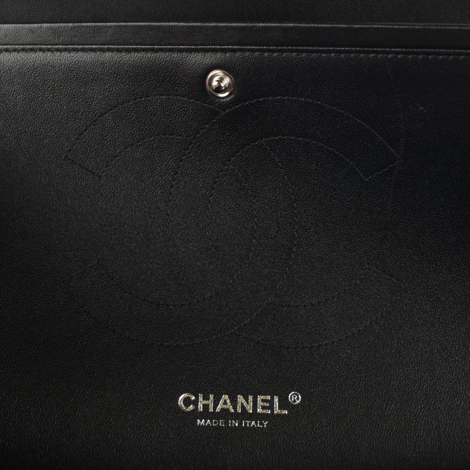 Chanel Lambskin Quilted Jumbo Double Flap So Black 6 of 9