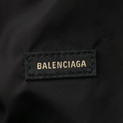 Balenciaga Nylon Wave Logo Print Wheel Beltpack Black White 6 of 12