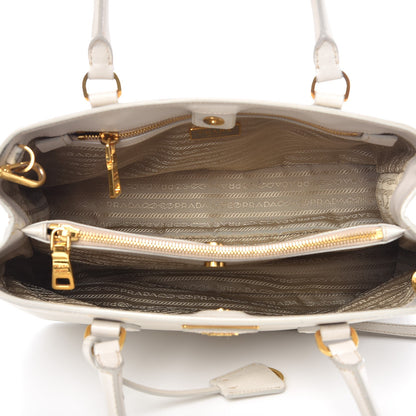 Prada Saffiano Lux Medium Tote Talco 6 of 14