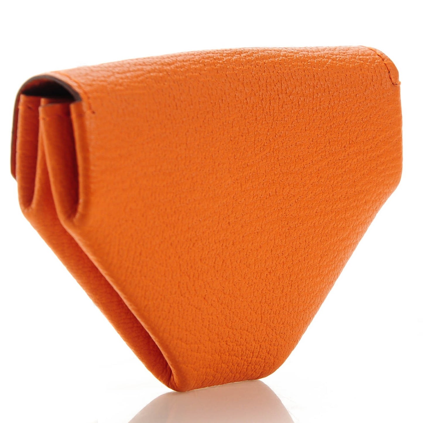 Chevre Mysore Le 24 Coin Purse Orange