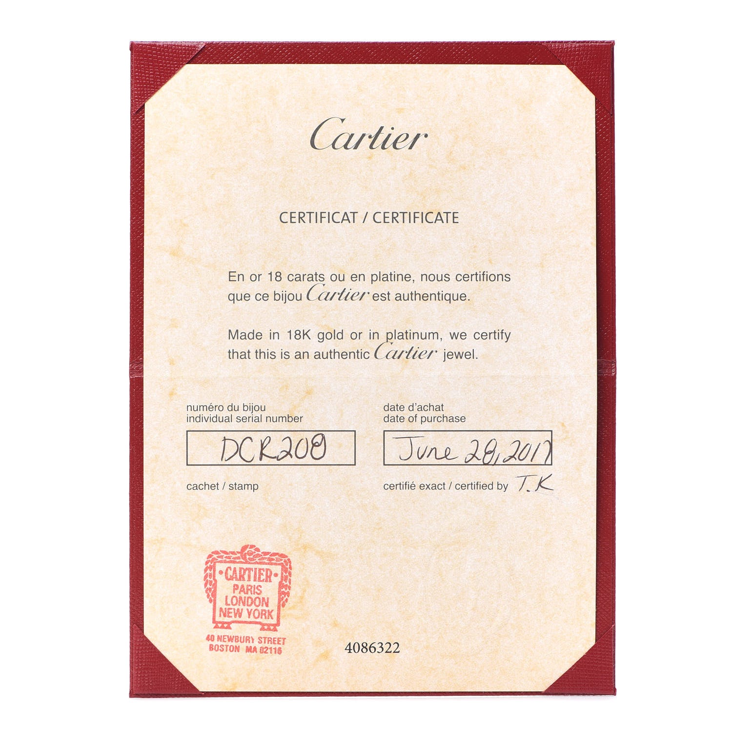 Cartier 18K Pink Gold Diamond 3mm C De Cartier Wedding Band Ring 49 4.75 5 of 6