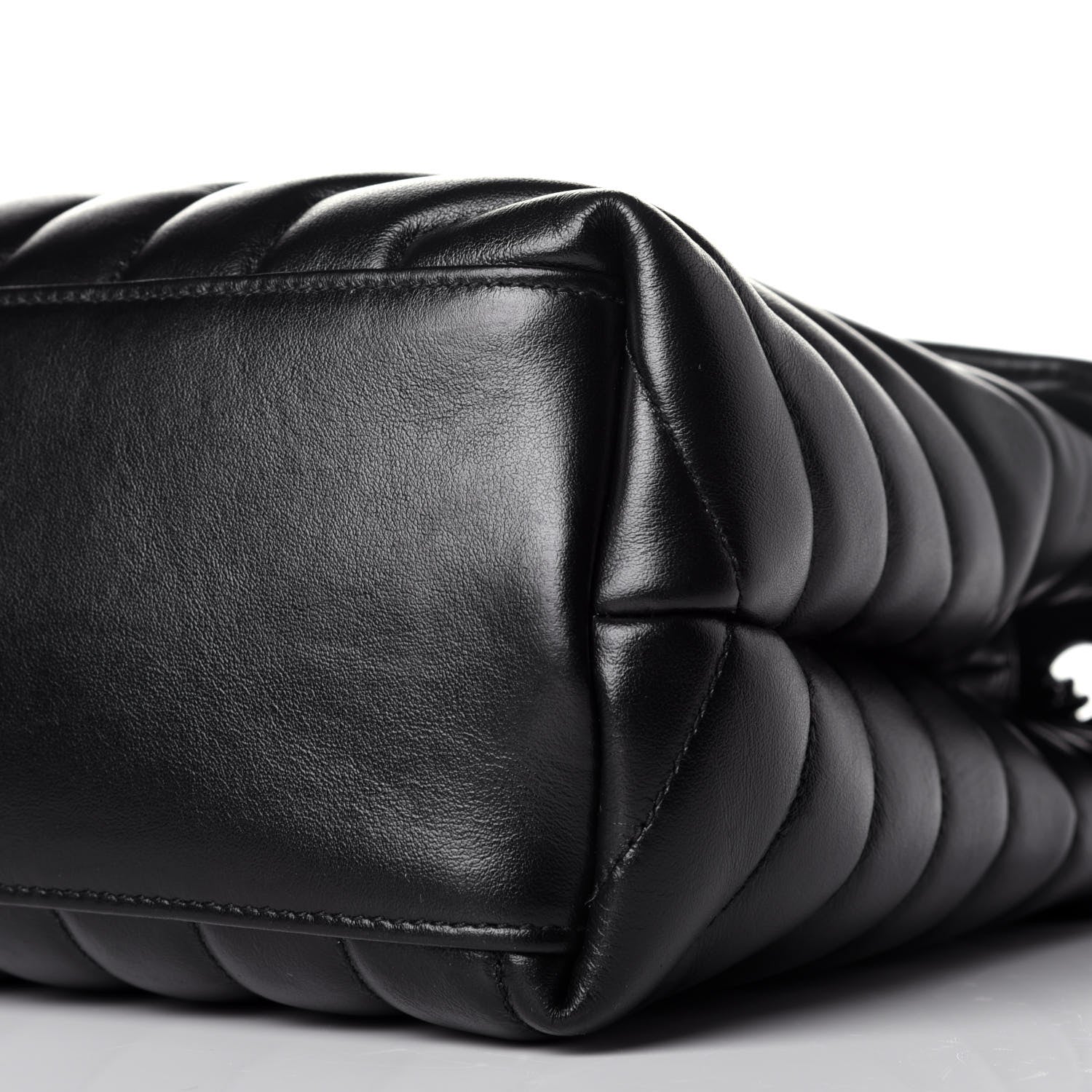 Saint Laurent Calfskin Y Quilted Monogram Medium Loulou Chain Satchel Black 9 of 9