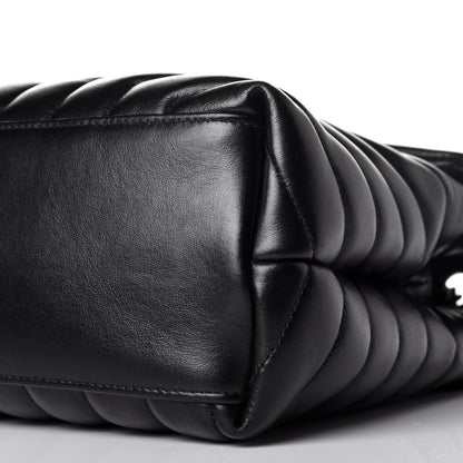 Saint Laurent Calfskin Y Quilted Monogram Medium Loulou Chain Satchel Black 9 of 9