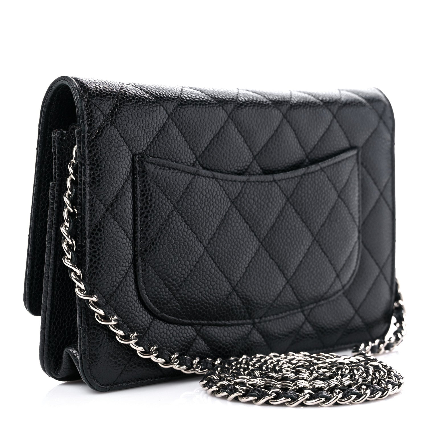 Chanel Caviar Quilted Wallet On Chain WOC Black 3 of 15