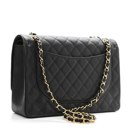 Chanel Caviar Quilted Maxi Double Flap Black 3 of 10