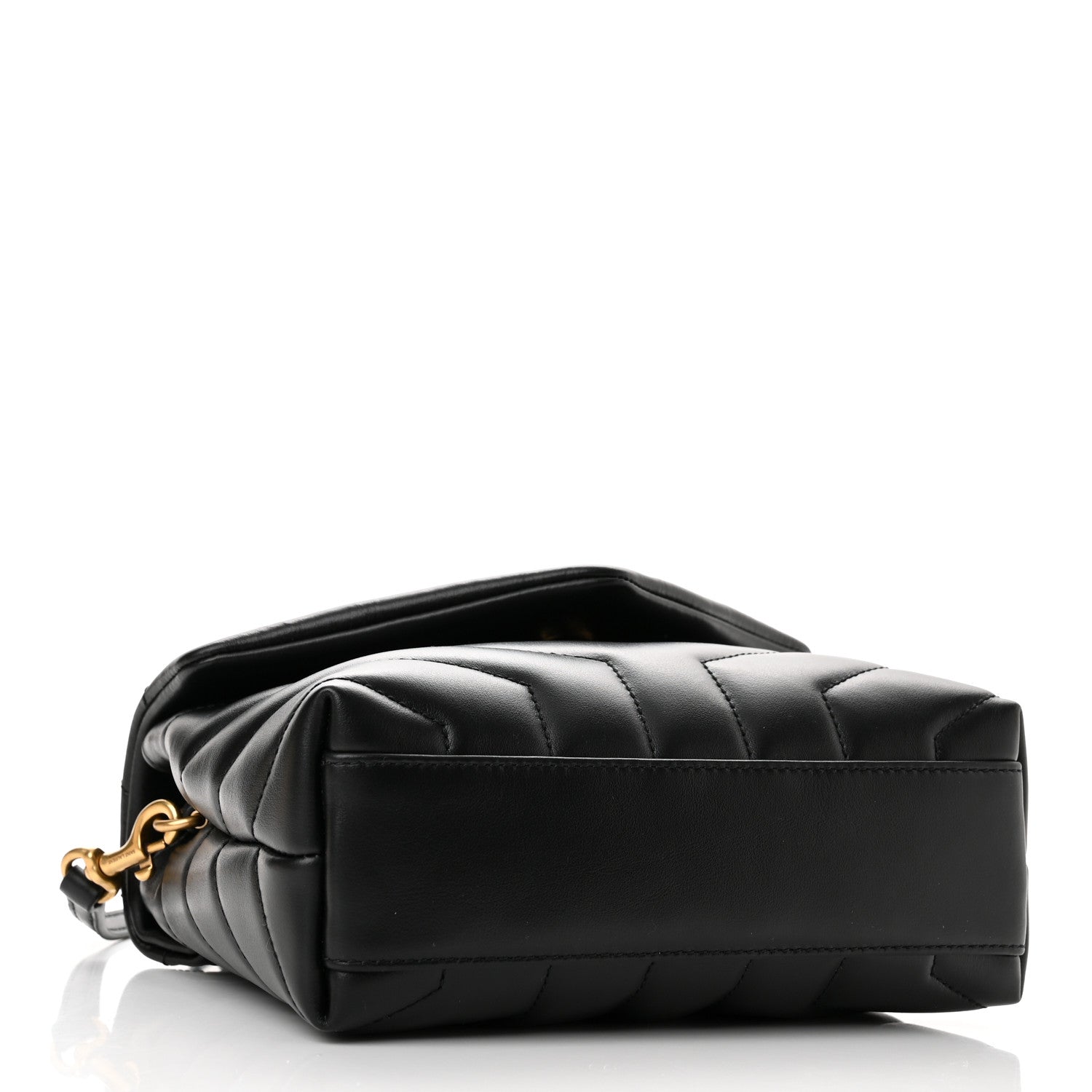 Saint Laurent Calfskin Y Quilted Monogram Toy Loulou Crossbody Bag Black 4 of 11