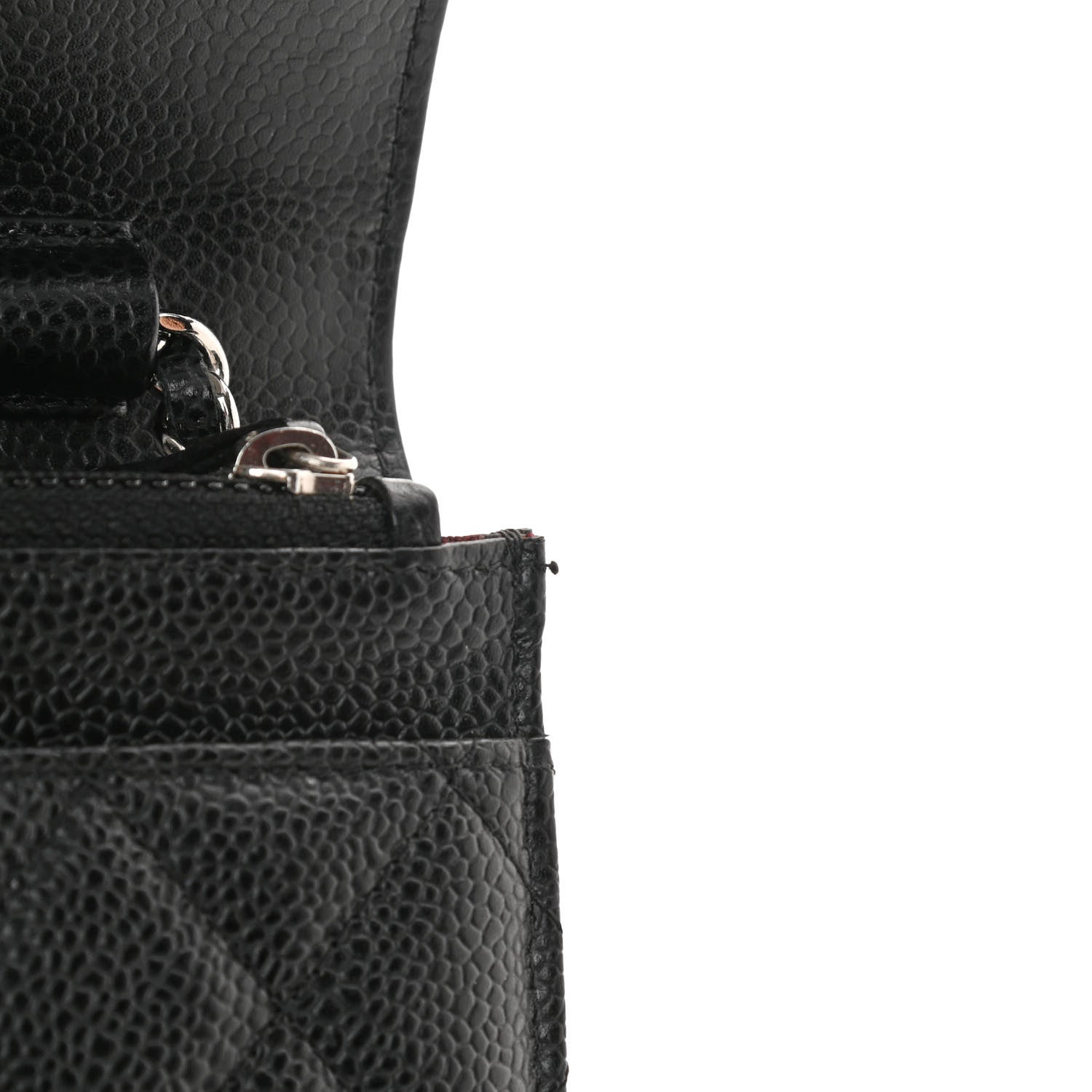 Chanel Caviar Quilted Wallet On Chain WOC Black 12 of 13